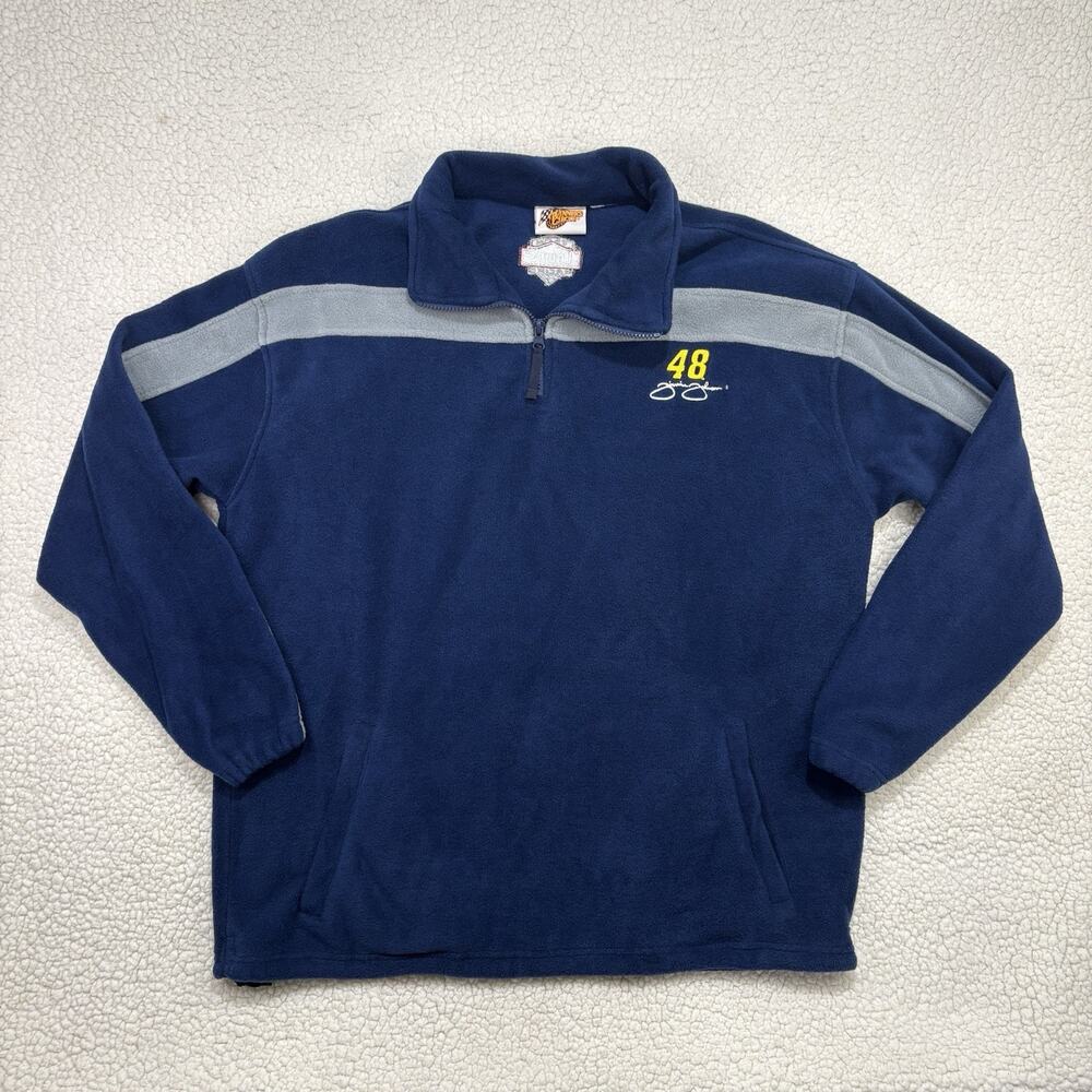 Jimmie Johnson #48 Nascar Winners Circle‎ 1/4 Zip Fleece Pullover Jacket Men’s L